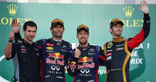 Japanese Grand Prix : Vettel - Webber - Grosjean
