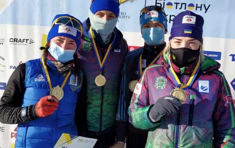 Харьковчане завоевали золото на ЧУ по биатлону