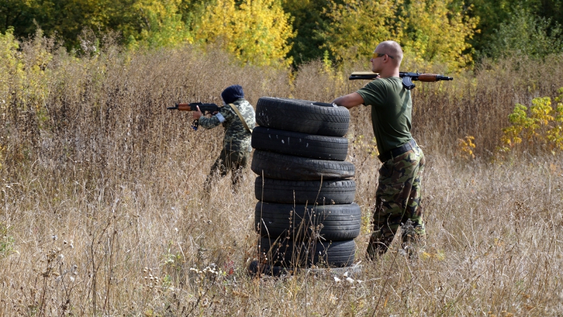 Тактика и самозащита. В Харькове прошла детская военно-спортивная игра