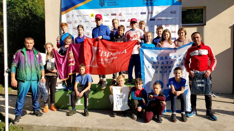 Юные харьковские биатлонисты успешно выступили на Всеукраинских соревнованиях в Киеве