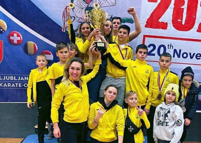 Харьковские каратисты триумфально выступили на международном турнире в Словении