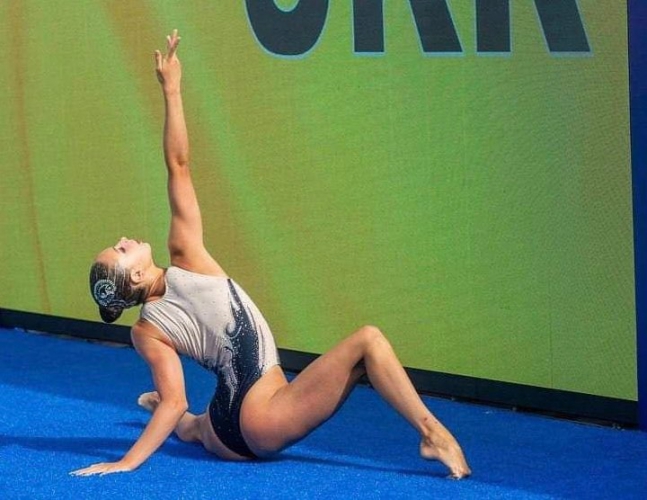 Мошинская завоевала золото в произвольном соло ЮЧЕ по синхронному плаванию